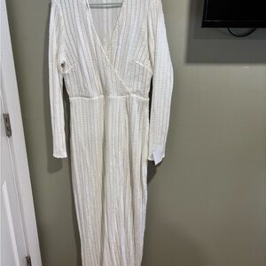 Lulu's Ivory Long Sleeve Dress